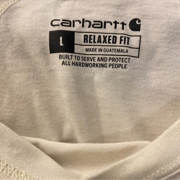 Carhartt Force Men's Cream Pocket T-Shirt men’s large - Picture 6 of 9